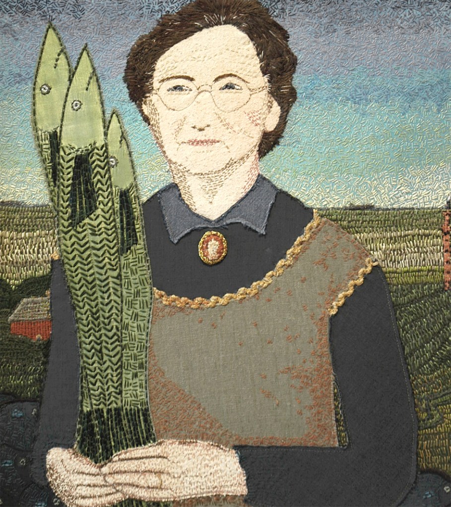 woman with fish