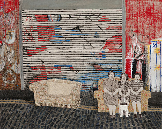 womanwithfishSue_Stone_Textile-Artist_East-End-Girls-aka-Alice-Madge-and-Muriel