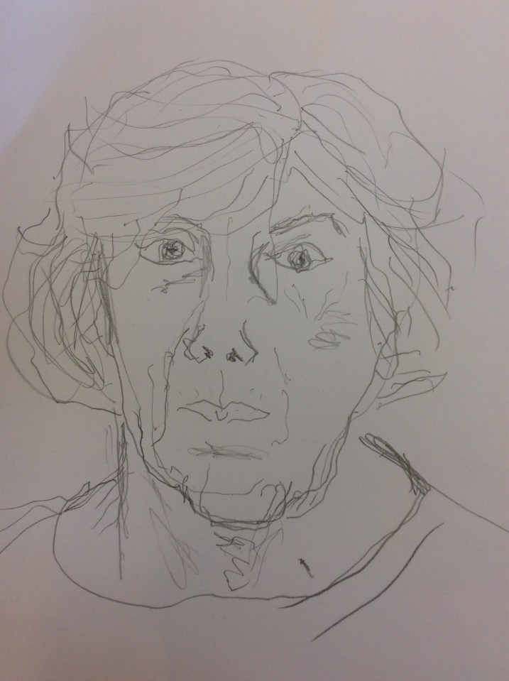 Sue Stone 2 Day Self Portrait workshop at Cork Textiles Network. See the finished portraits at the Knitting & Stitching shows 2018