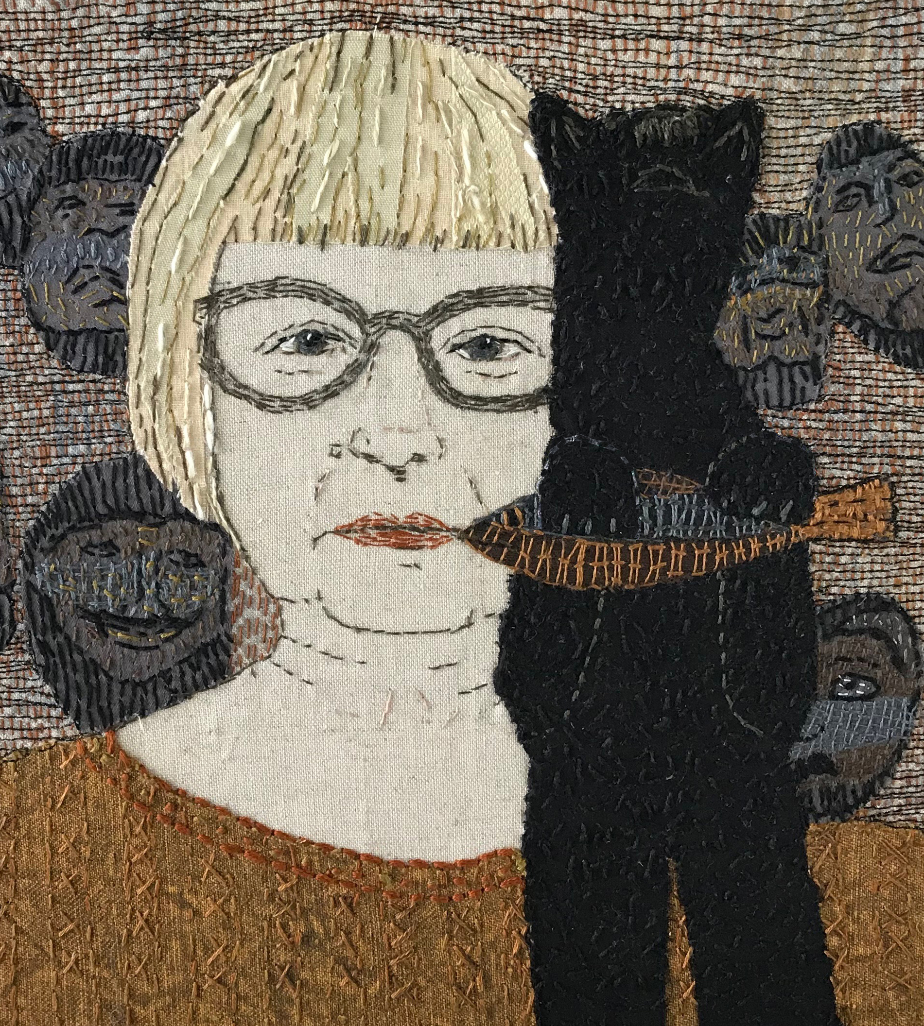 Self Portrait with Bear and Masks